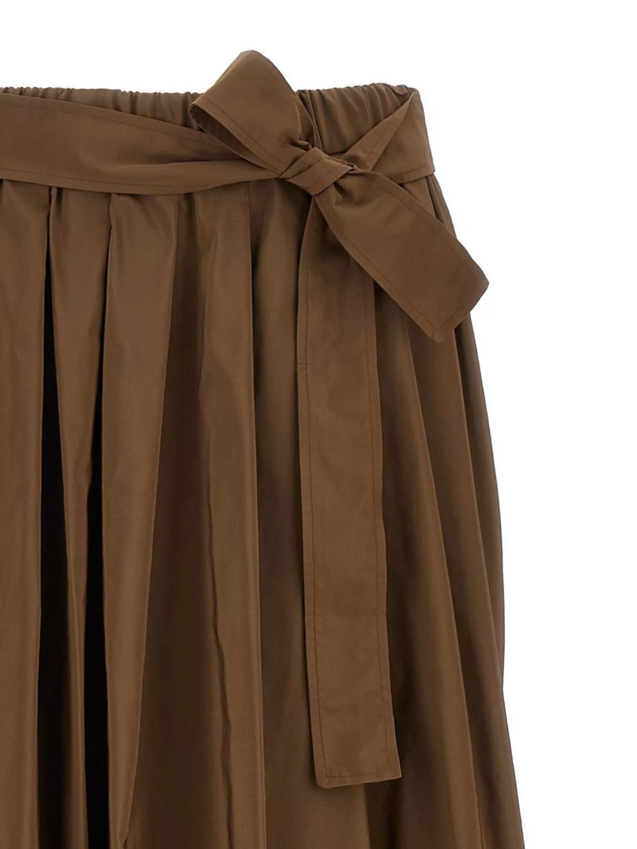 Weekend Max Mara Pleated Skirt With Side Pockets And Waist Tie