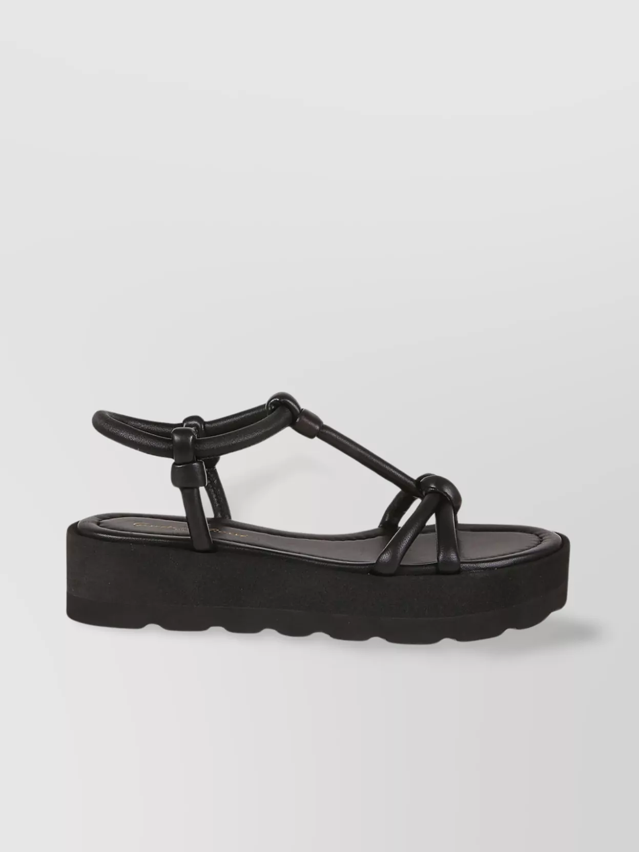 Shop Gianvito Rossi Elevated Strappy Platform Sandals In Black