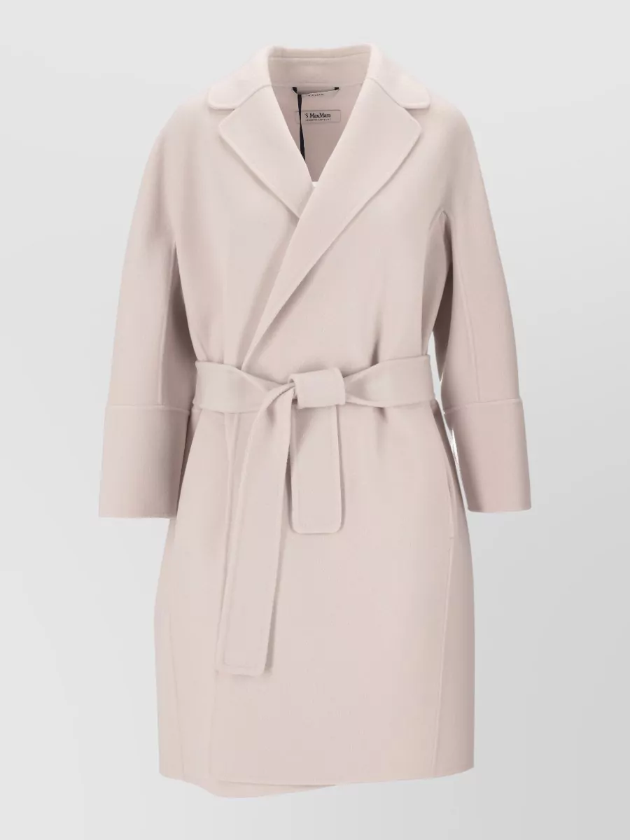 S Max Mara virgin wool single breasted coat
