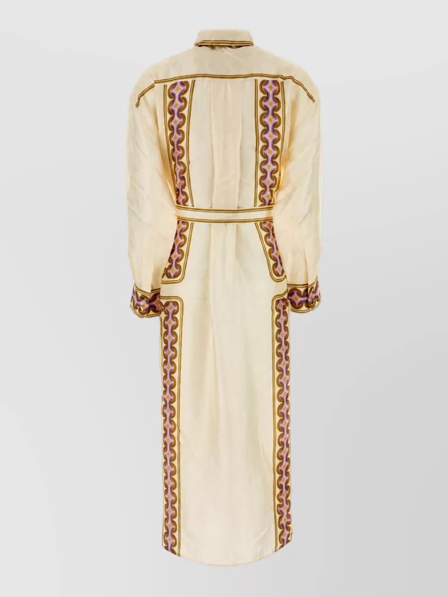 Zimmermann Silk Printed Midi Shirt Dress