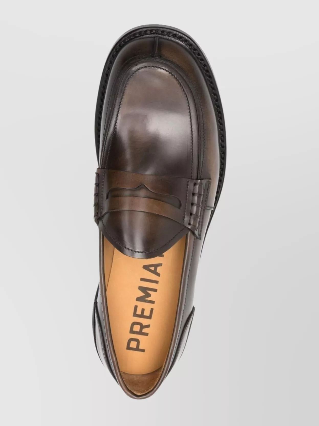 Premiata Leather Penny Loafers Round Toe
