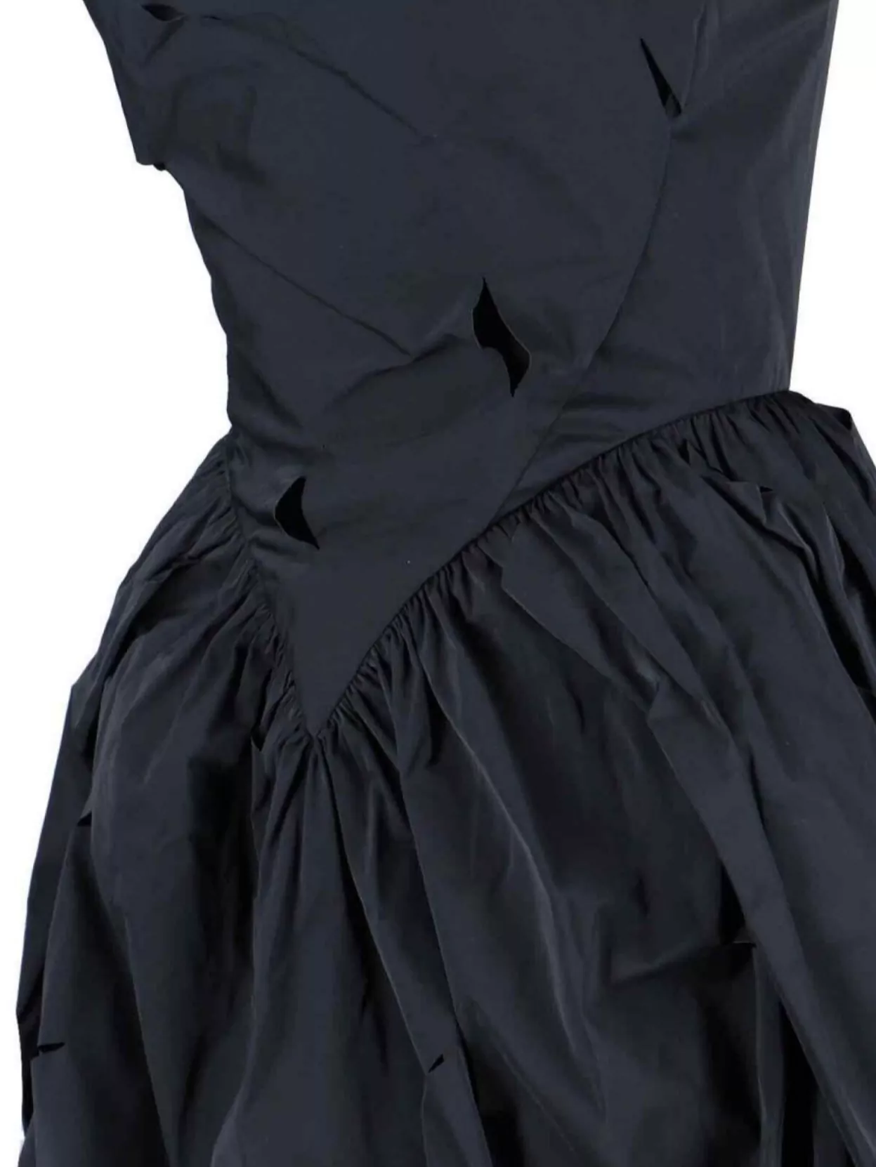 Vivienne Westwood Sleeveless Ruched Dress Cut-out Accents In Black
