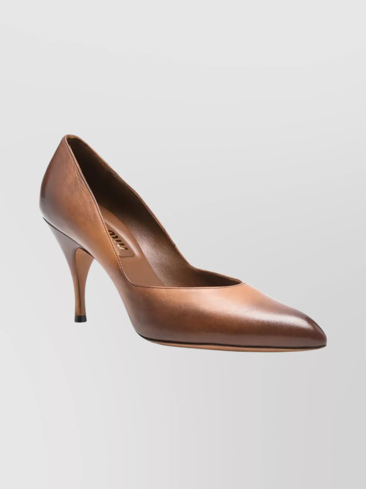 Miu Miu Vintage Leather Pointed Toe Pumps