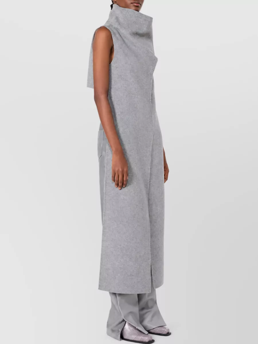 Sportmax Virgin Wool Double-Breasted Long Coat