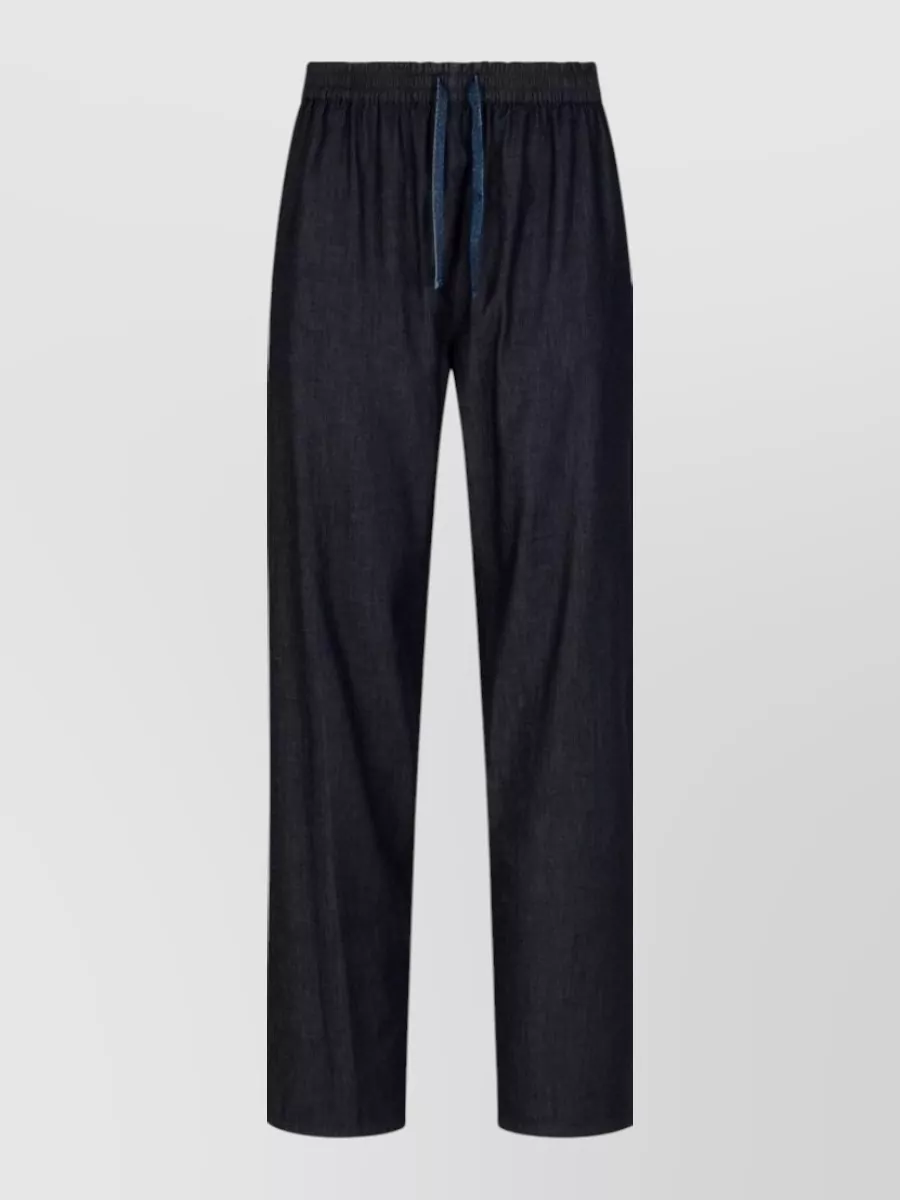 Emporio Armani denim straight-leg pyjama trousers
