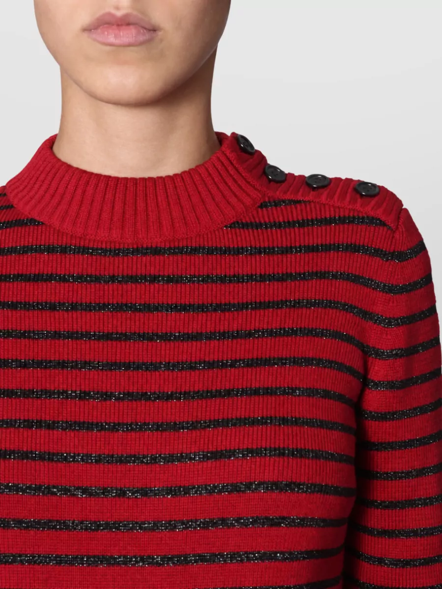 Saint Laurent Metallic Crew Neck Jumper