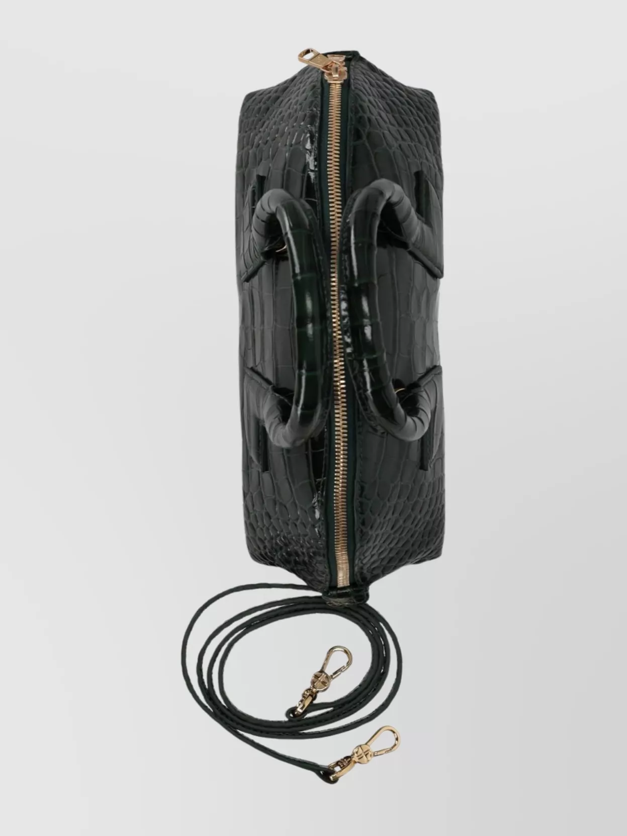 Patou Crocodile Texture Tote Bag Detachable Strap