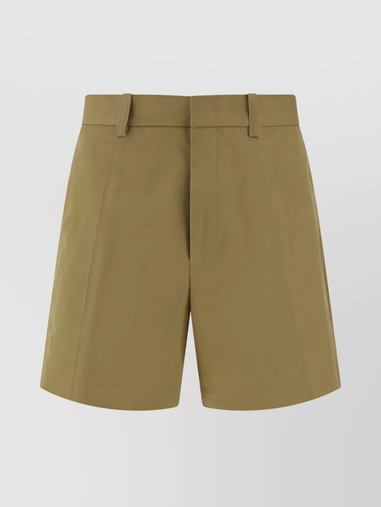 Jil Sander Pleated Front Monochrome Pattern Wide Leg Shorts In Brown