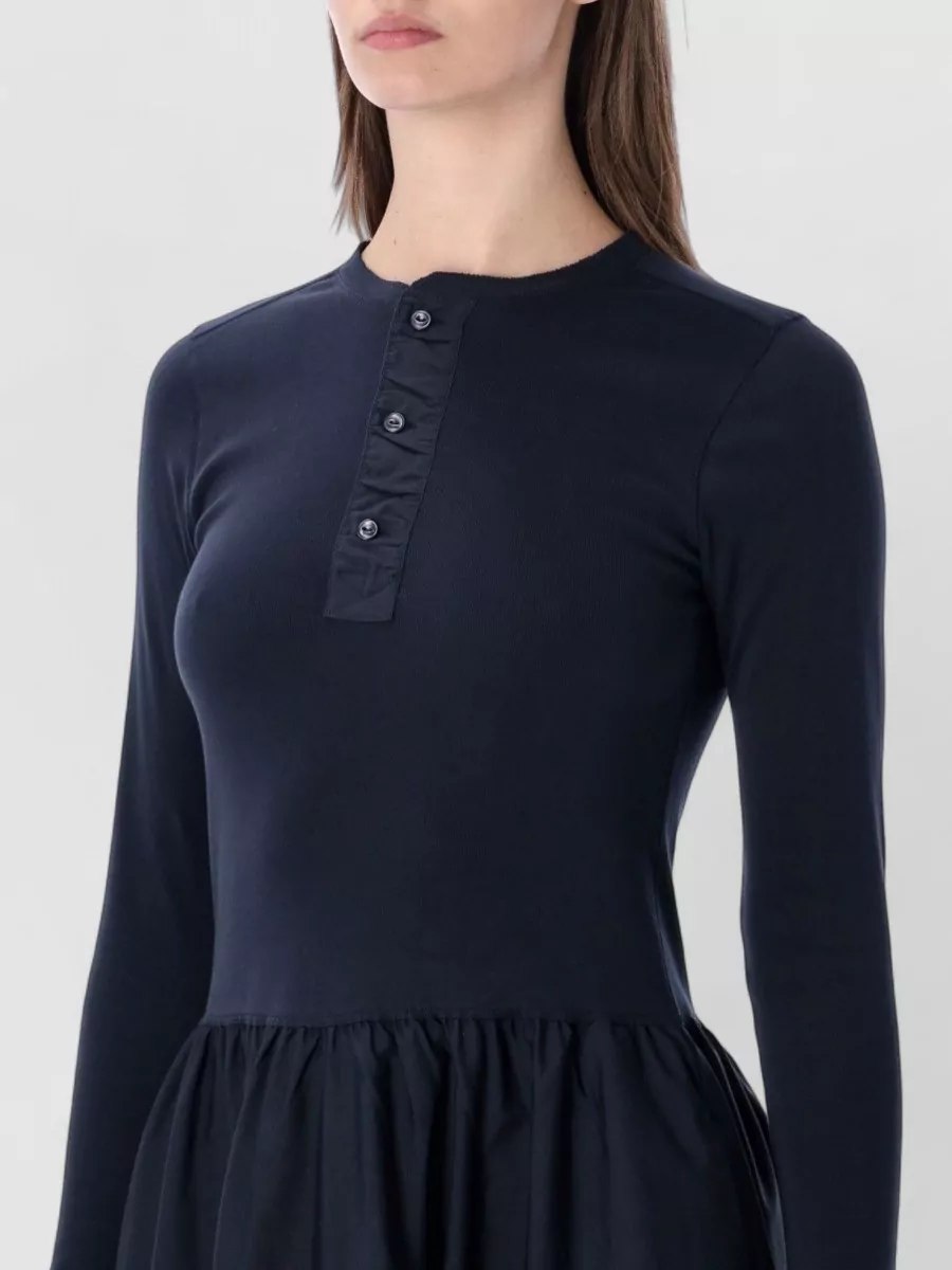 Polo Ralph Lauren Long Dress Henley Style Crew Neck