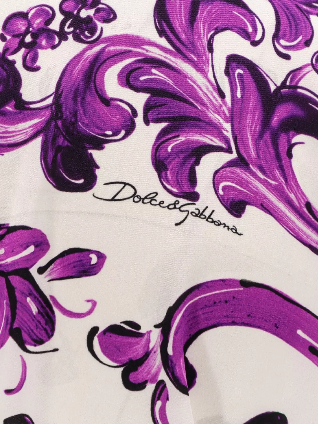 Dolce&Gabbana Short Dress Featuring Maiolica Floral Print