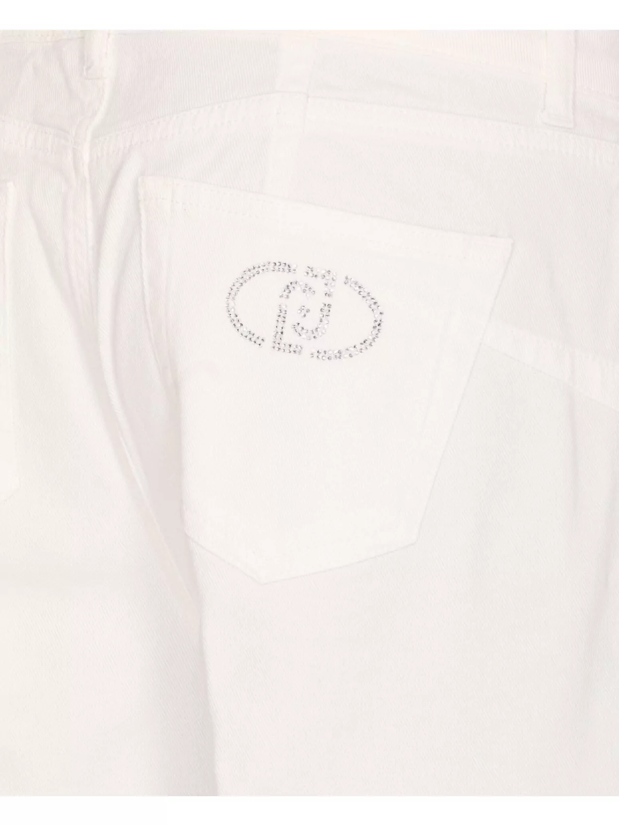Liu •jo High Waist Boot Cut Trousers With Embellished Detail