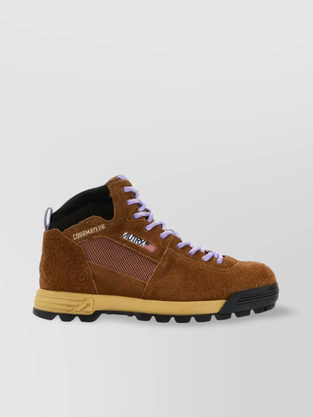 Autry Brown Suede Malga Sneakers In Brown
