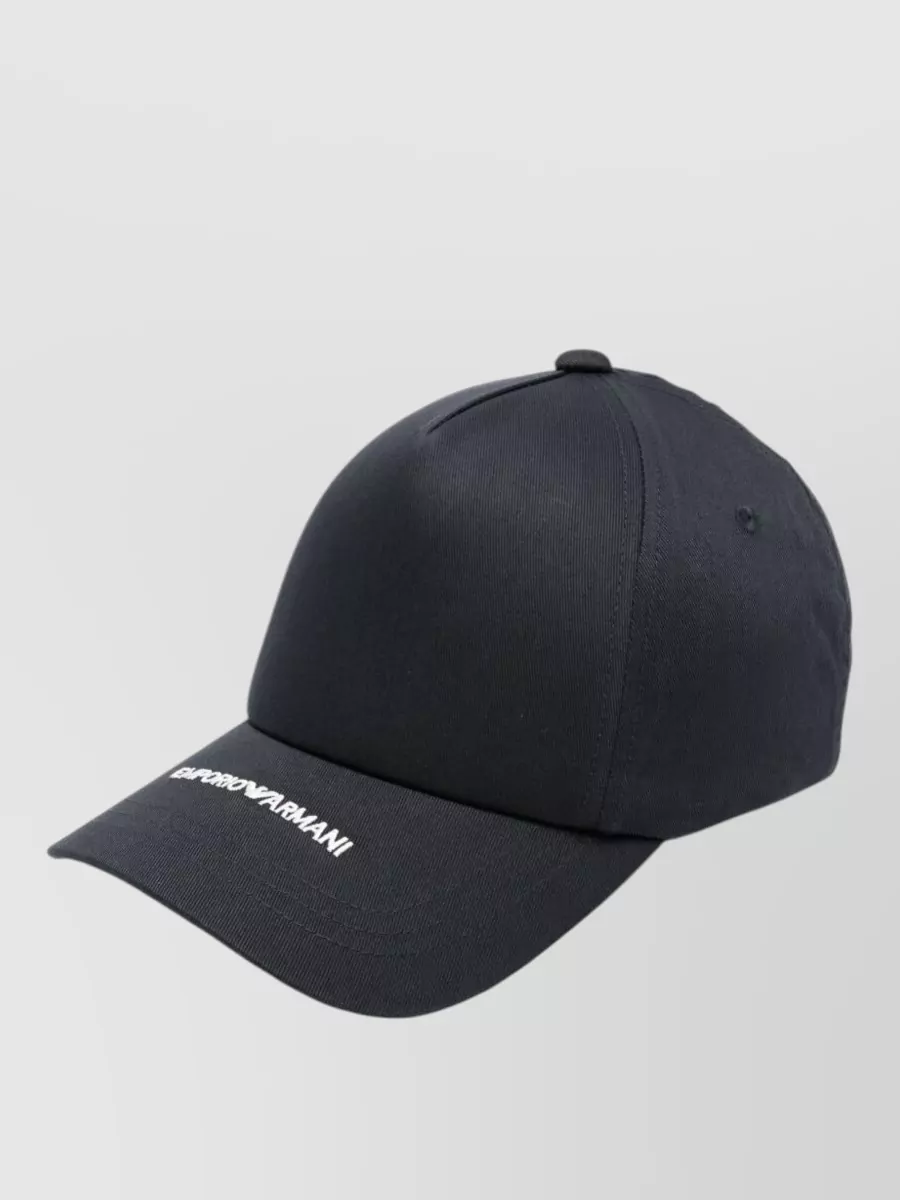 Emporio Armani Cotton Logo Baseball Cap