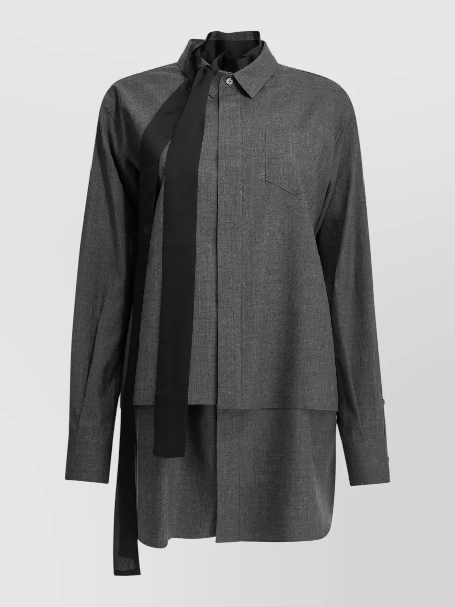 Sacai knee-length shirt dress