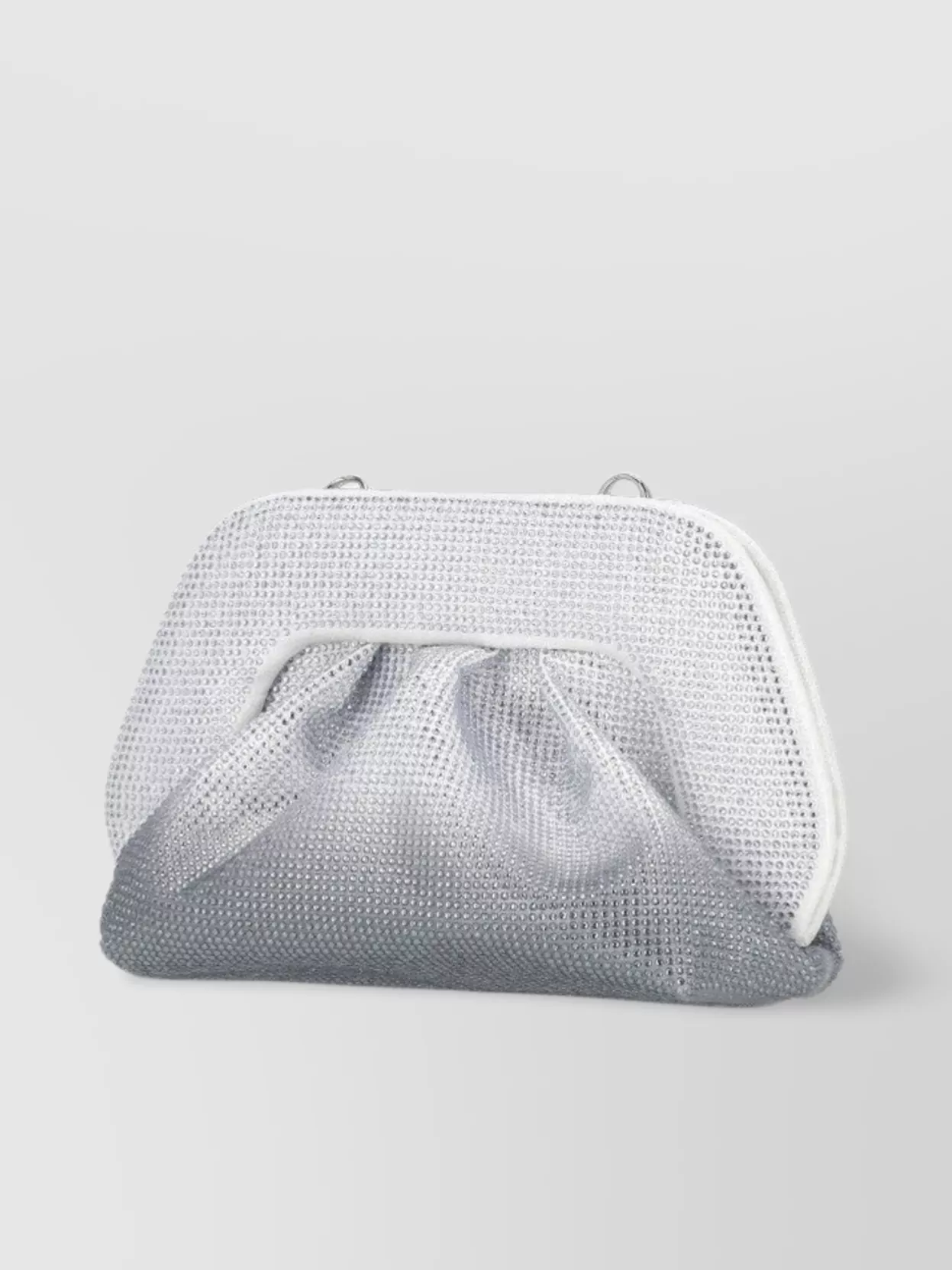Themoiré Crystal Embellished Clutch Bag