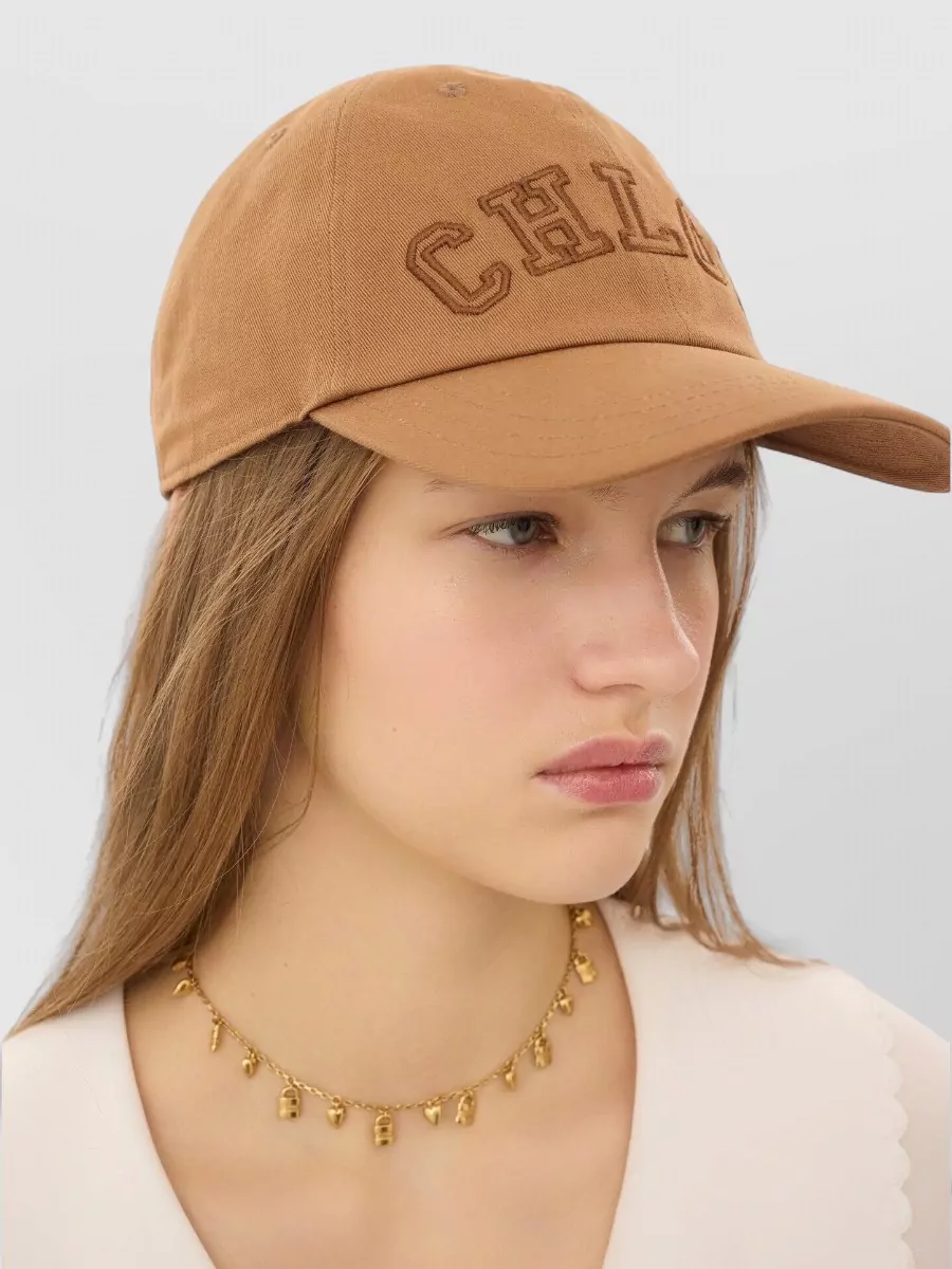 Chloé Cotton Logo Baseball Cap