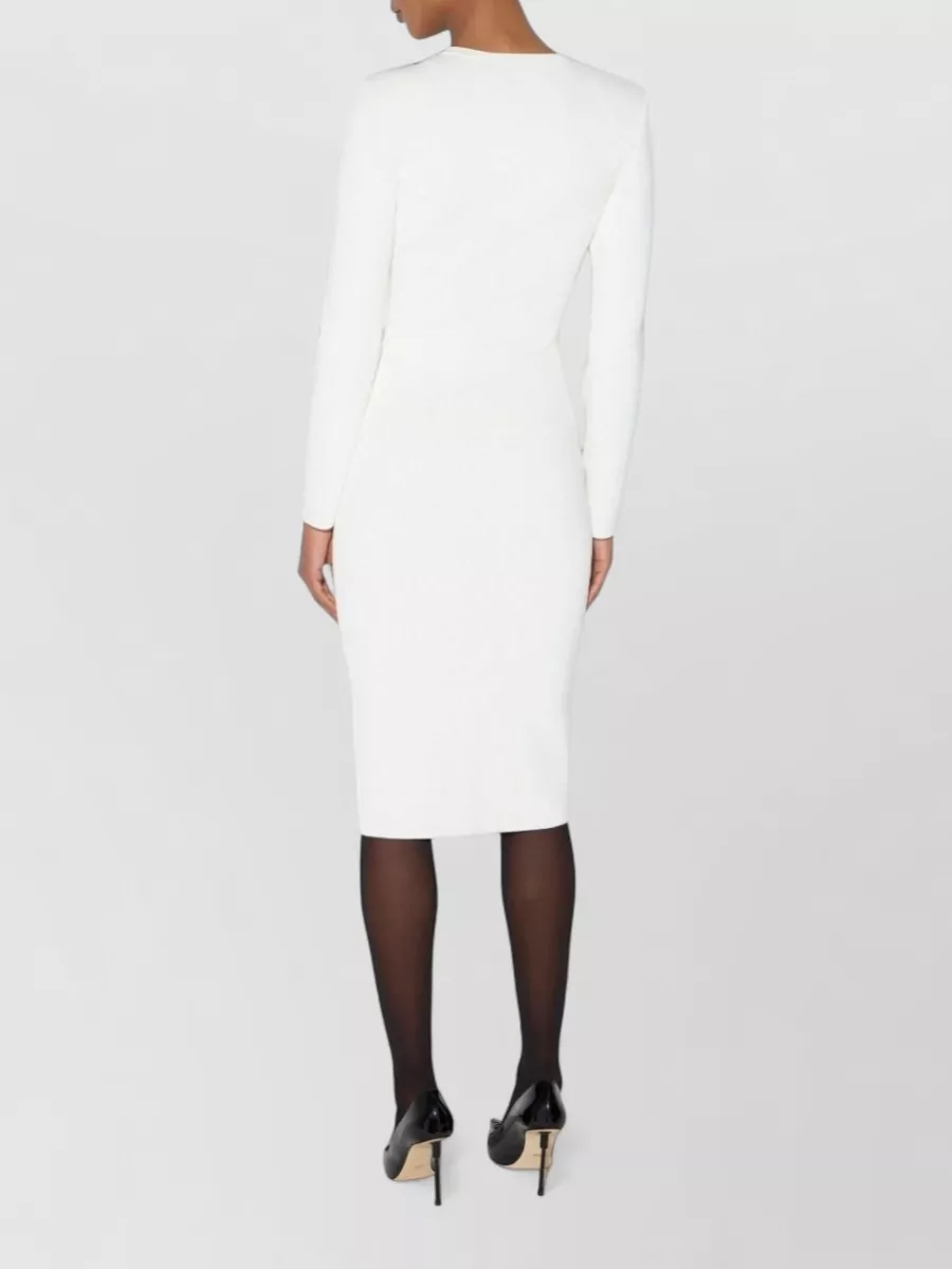 Elisabetta Franchi High-Rise Zipped Midi Pencil Skirt