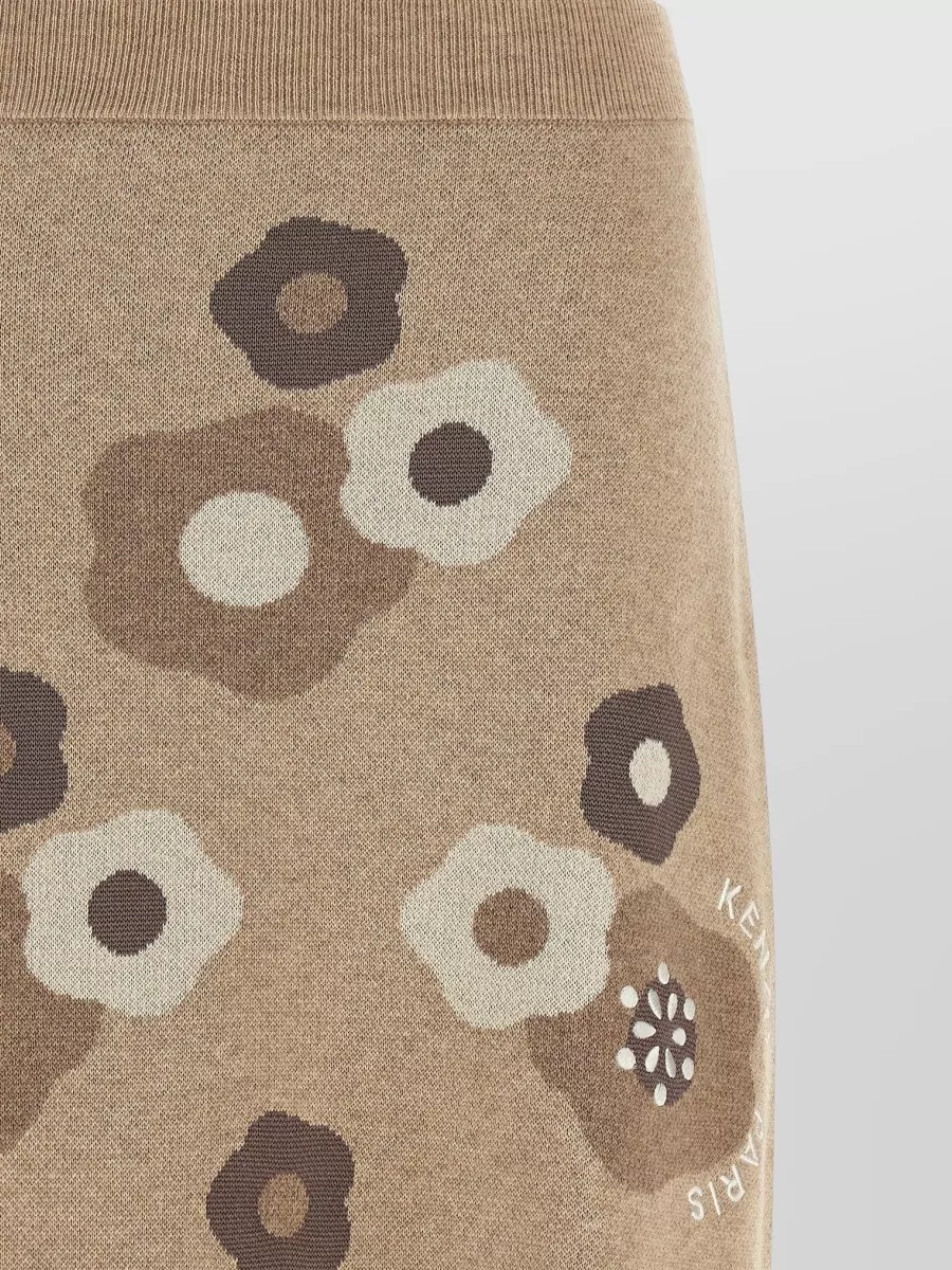 Kenzo Wool Cotton Mini Skirt