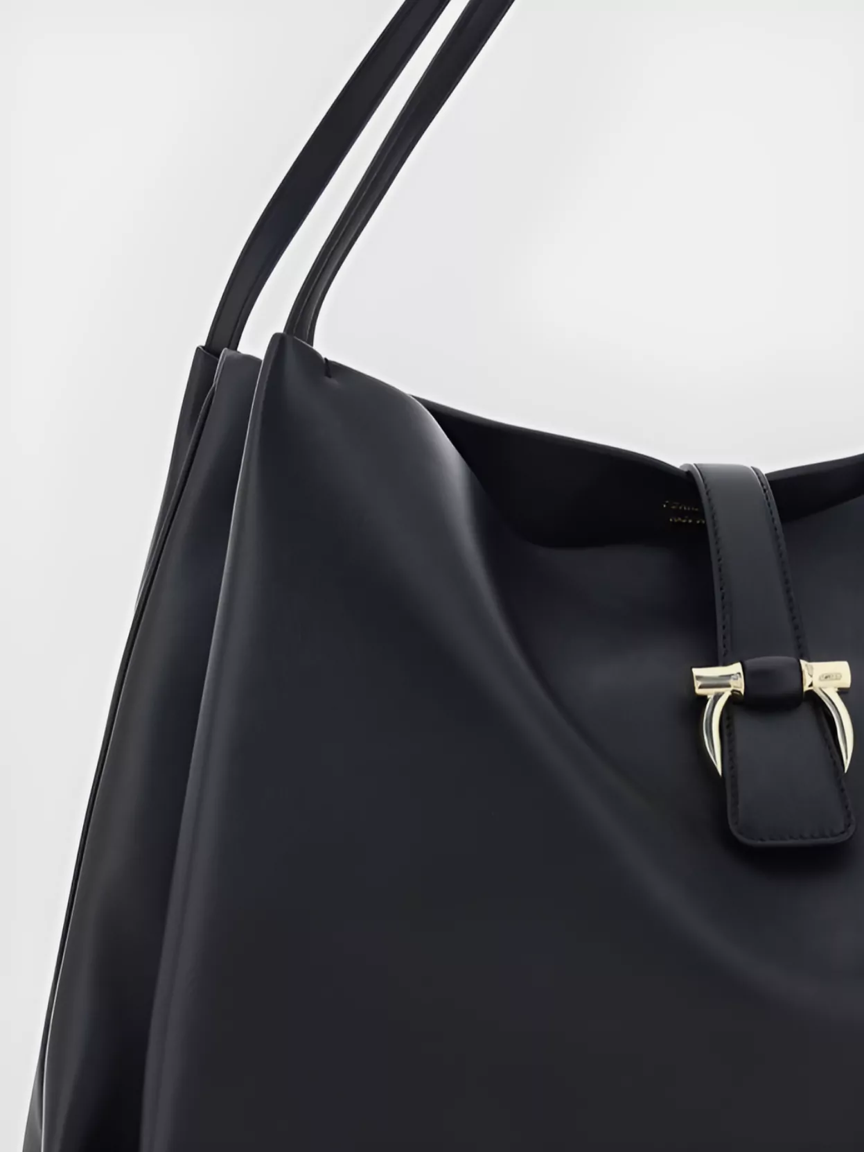 Ferragamo Buckle Strap Soft Structure Shoulder Bag