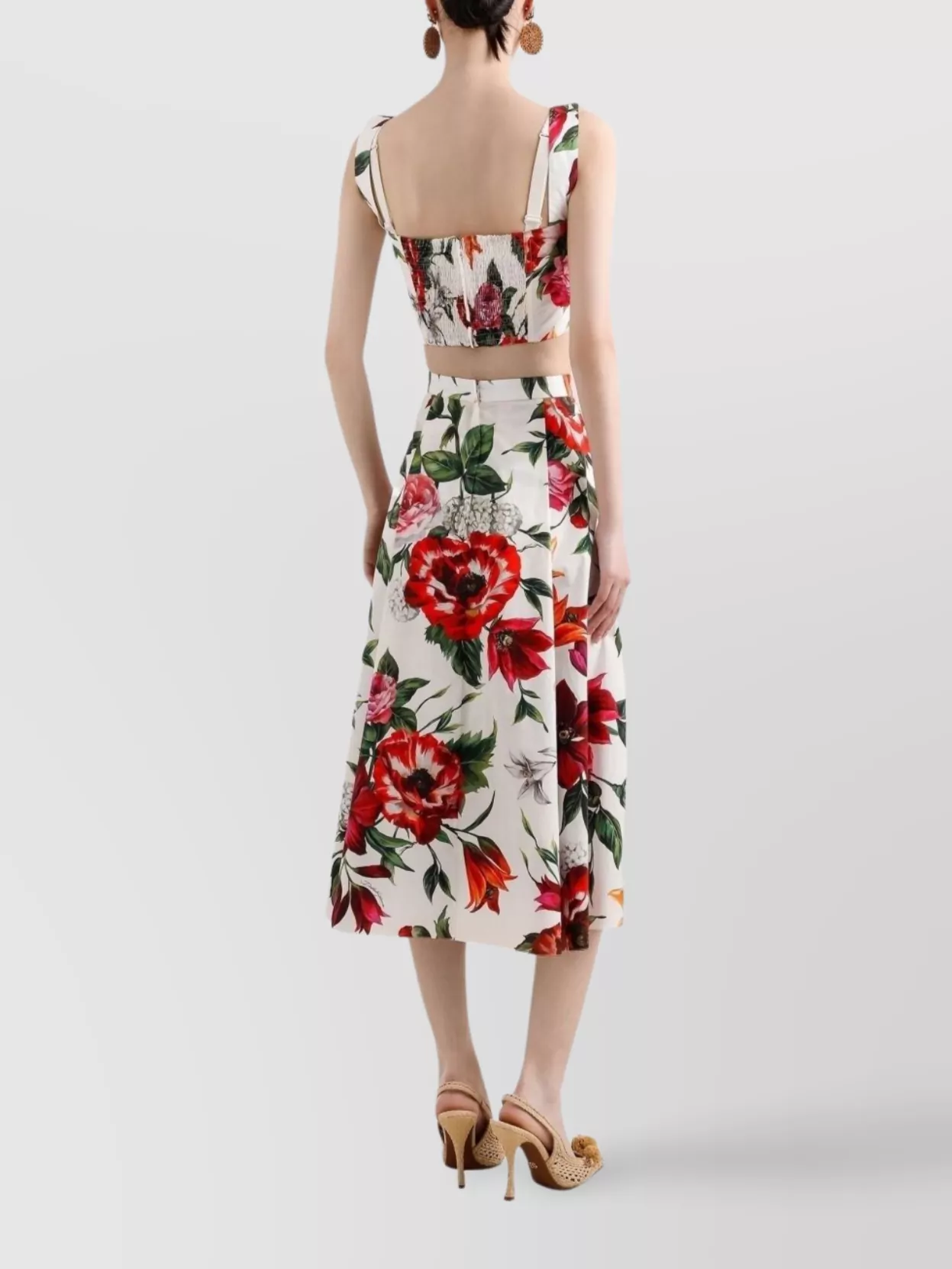 Dolce&Gabbana Flower Print Poplin Top
