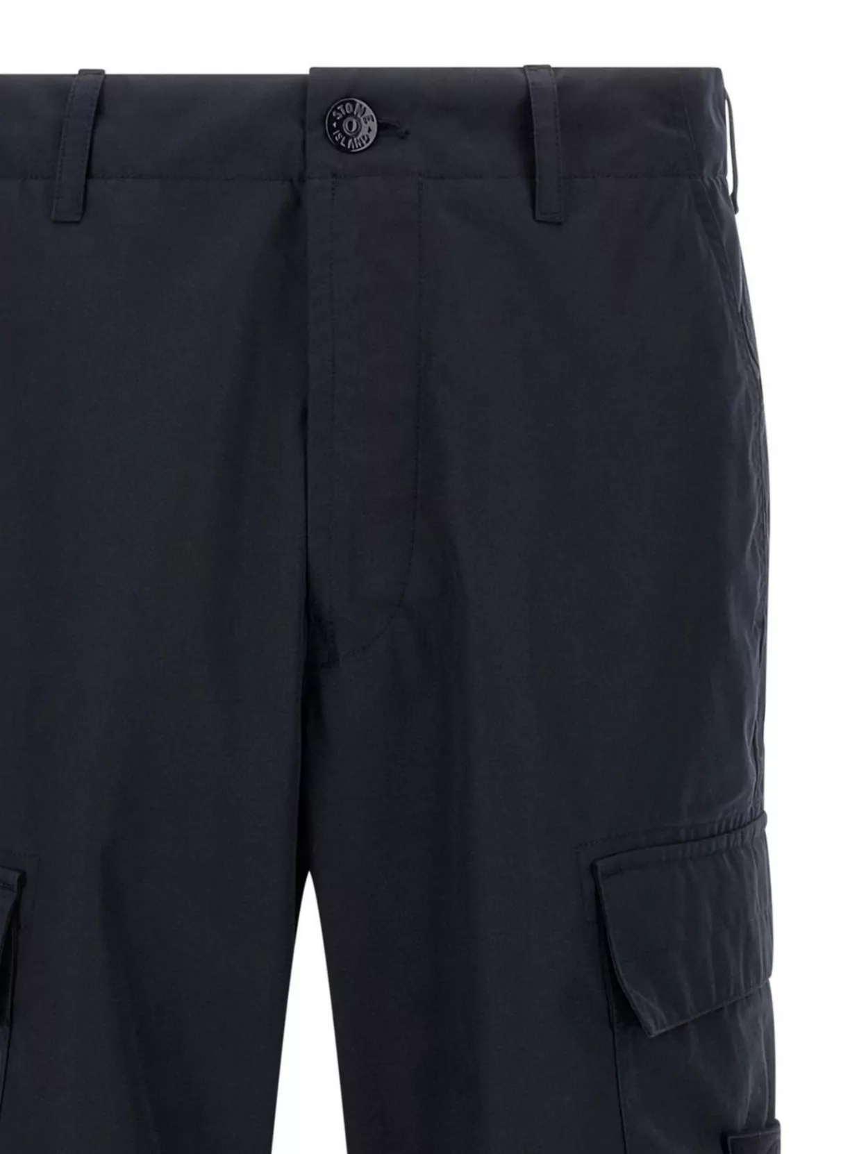 Stone Island Cargo Pants With Logo Badge And Pockets