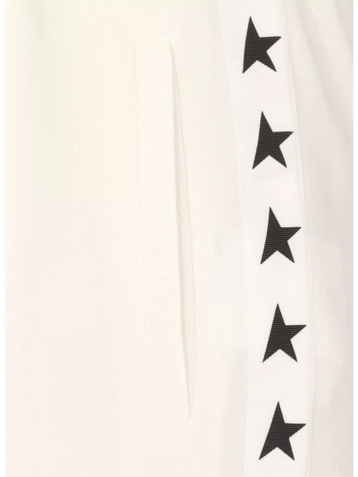 Golden Goose Straight Trousers With Drawstring And Pockets In White
