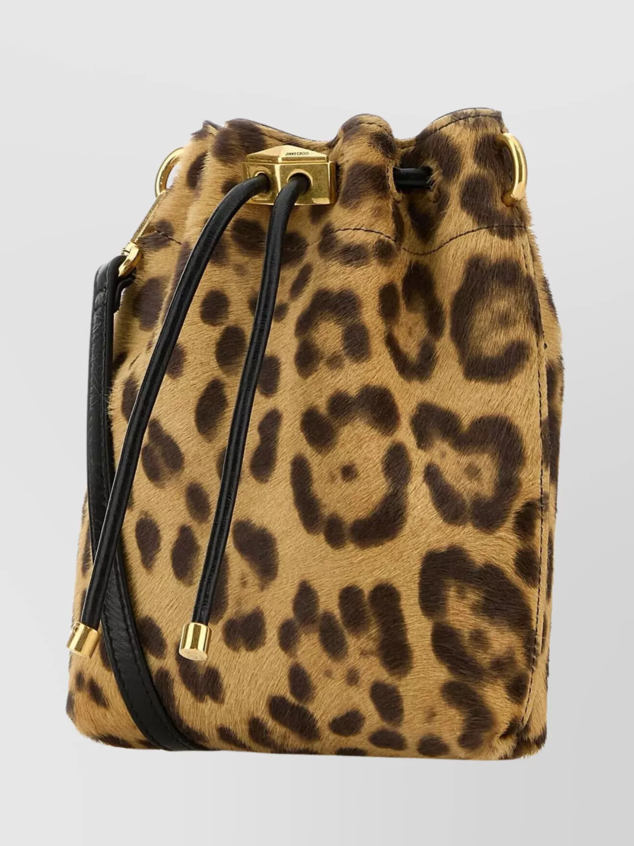 Jimmy Choo Animal Print Calf Hair Bucket Bag