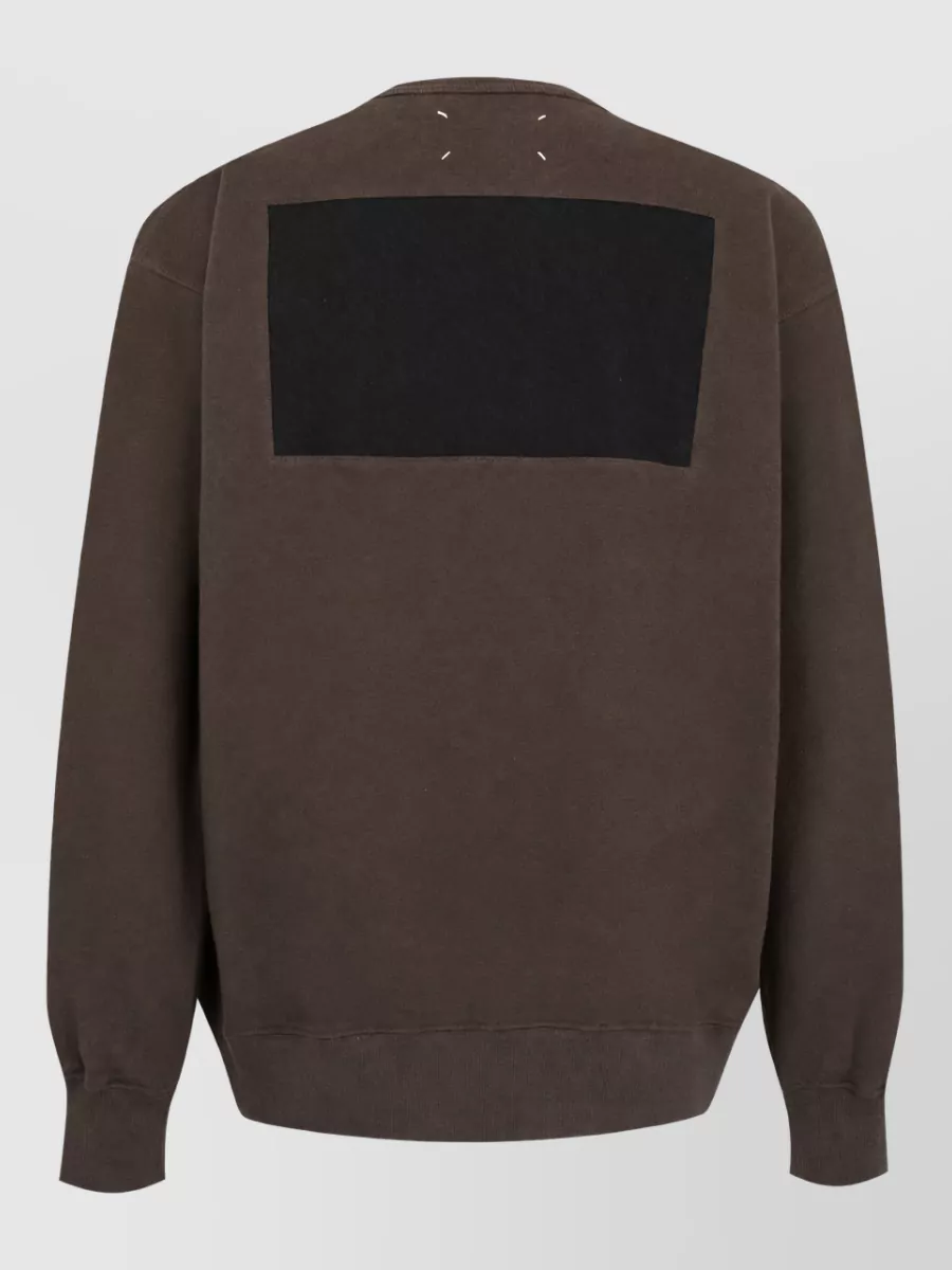 Maison Margiela Contrast-Panel Long-Sleeve Sweatshirt
