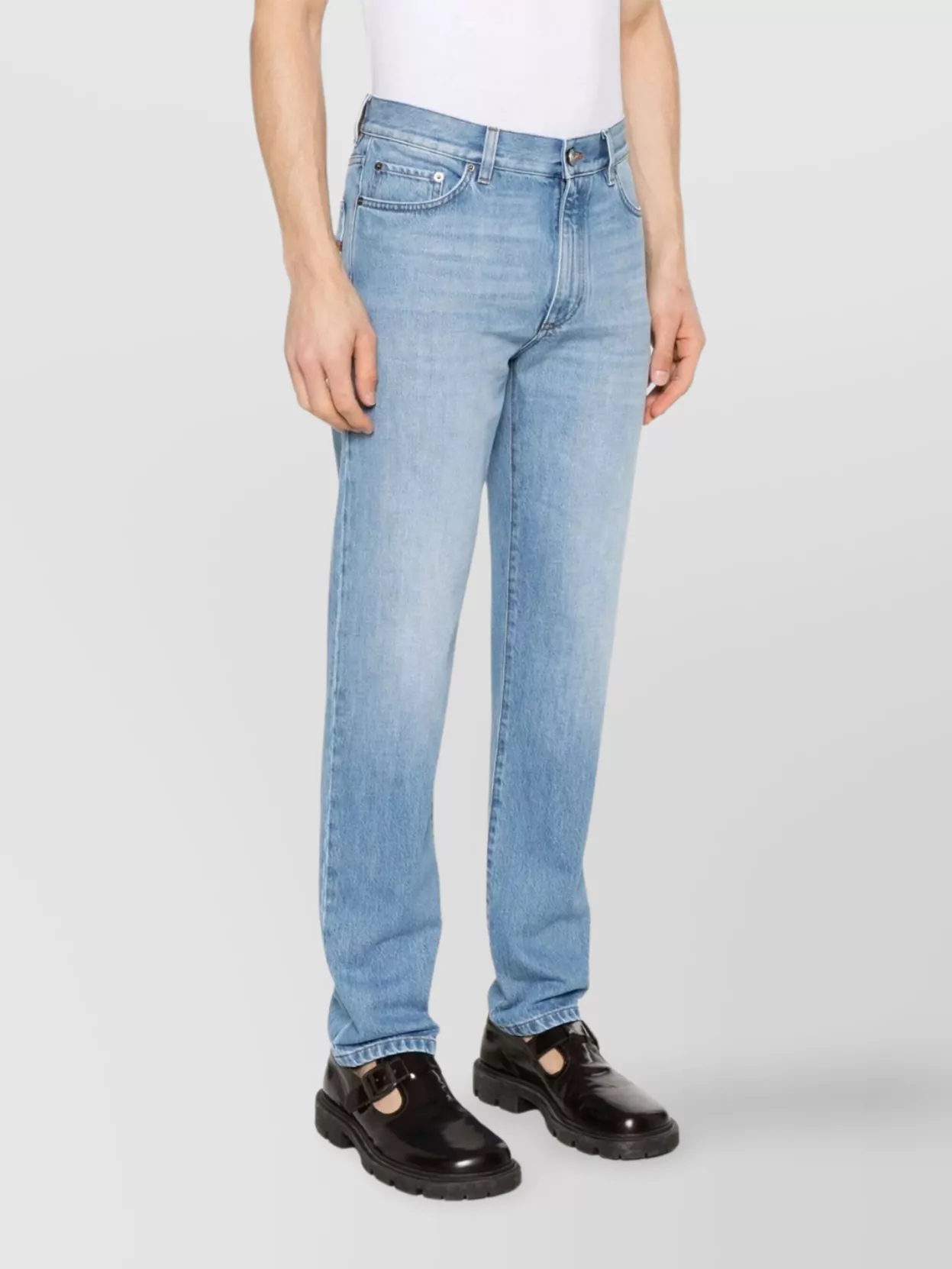 Zegna Faded Wash Five-Pocket Denim Trousers