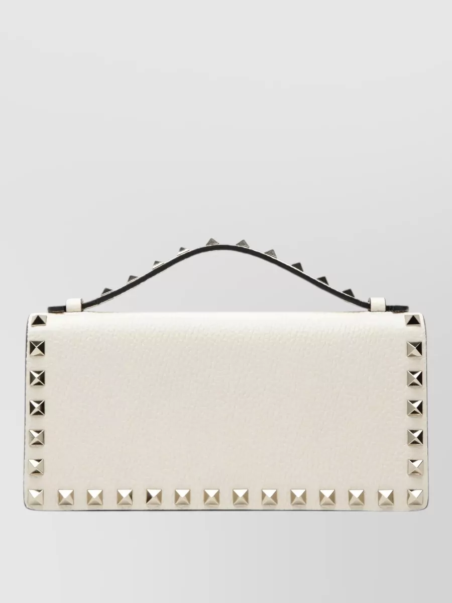 Valentino Garavani calf leather rockstud chain wallet