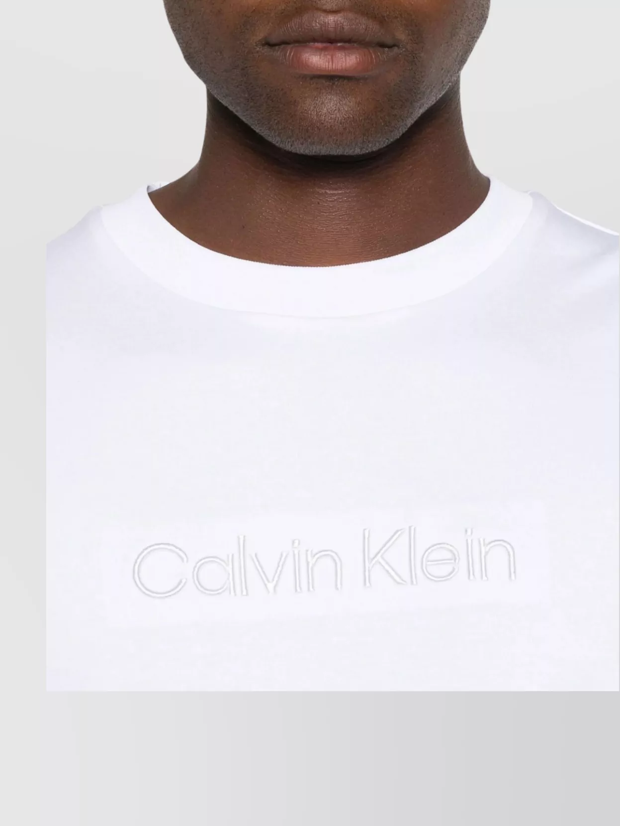 Calvin Klein Straight Hem T-Shirt For Casual Style