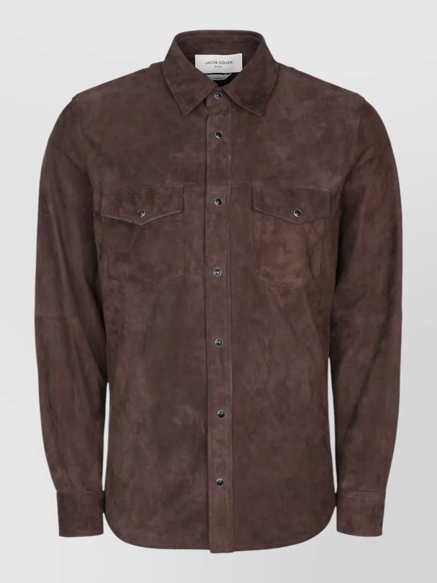 Jacob Cohen suede shirt