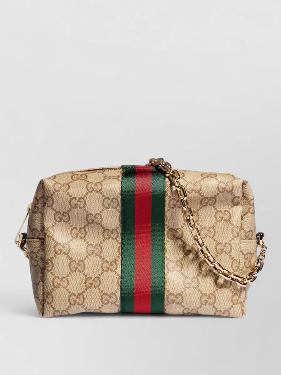 Gucci Mini Coated Canvas Clutch Bag