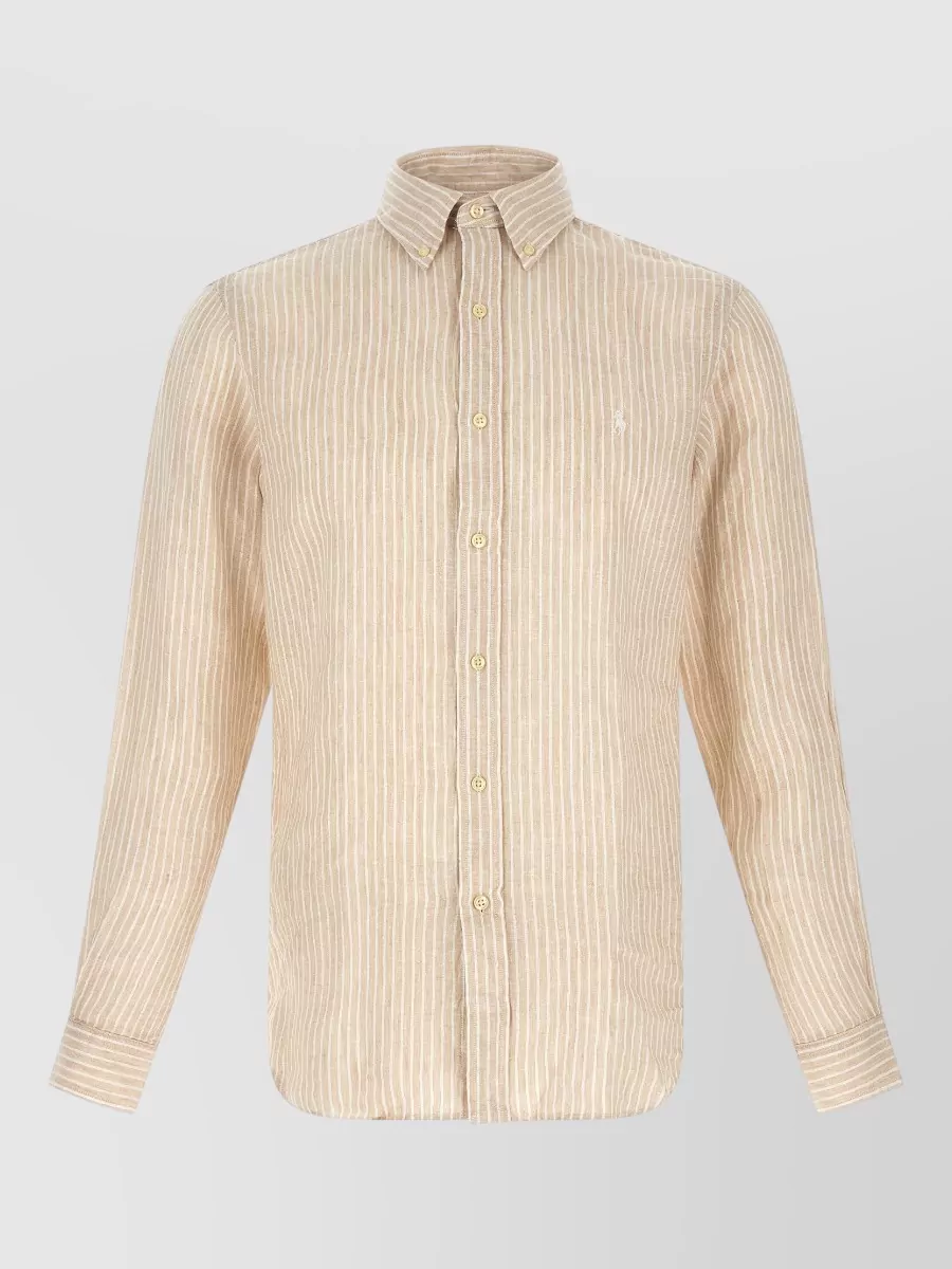 Polo Ralph Lauren striped linen long-sleeve shirt
