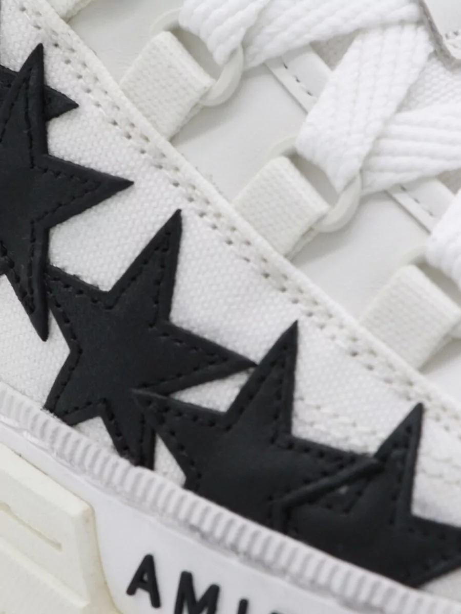 Amiri Low Top Sneakers With Pull Tab And Stars