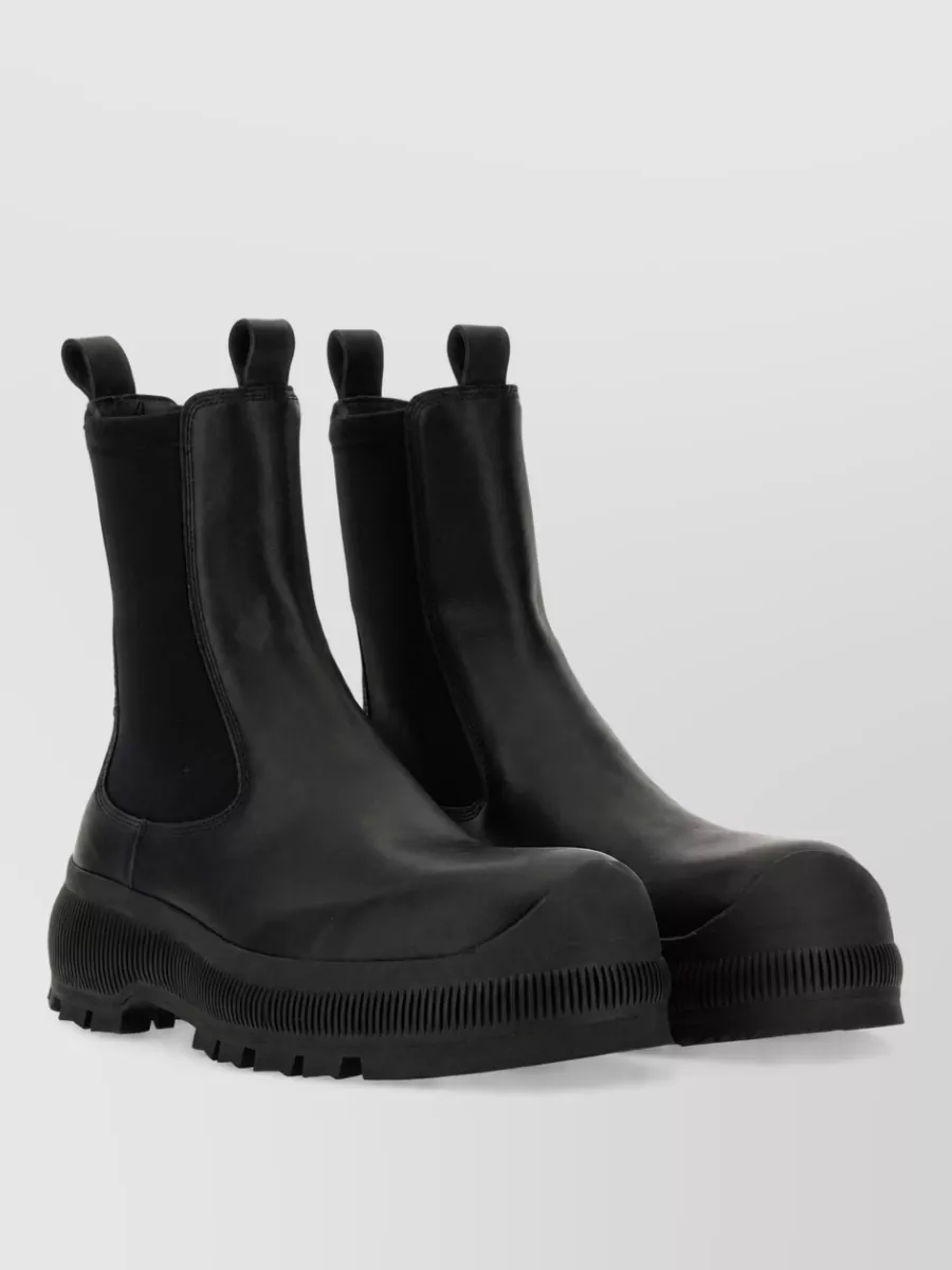 Jil Sander Leather Chelsea Boots