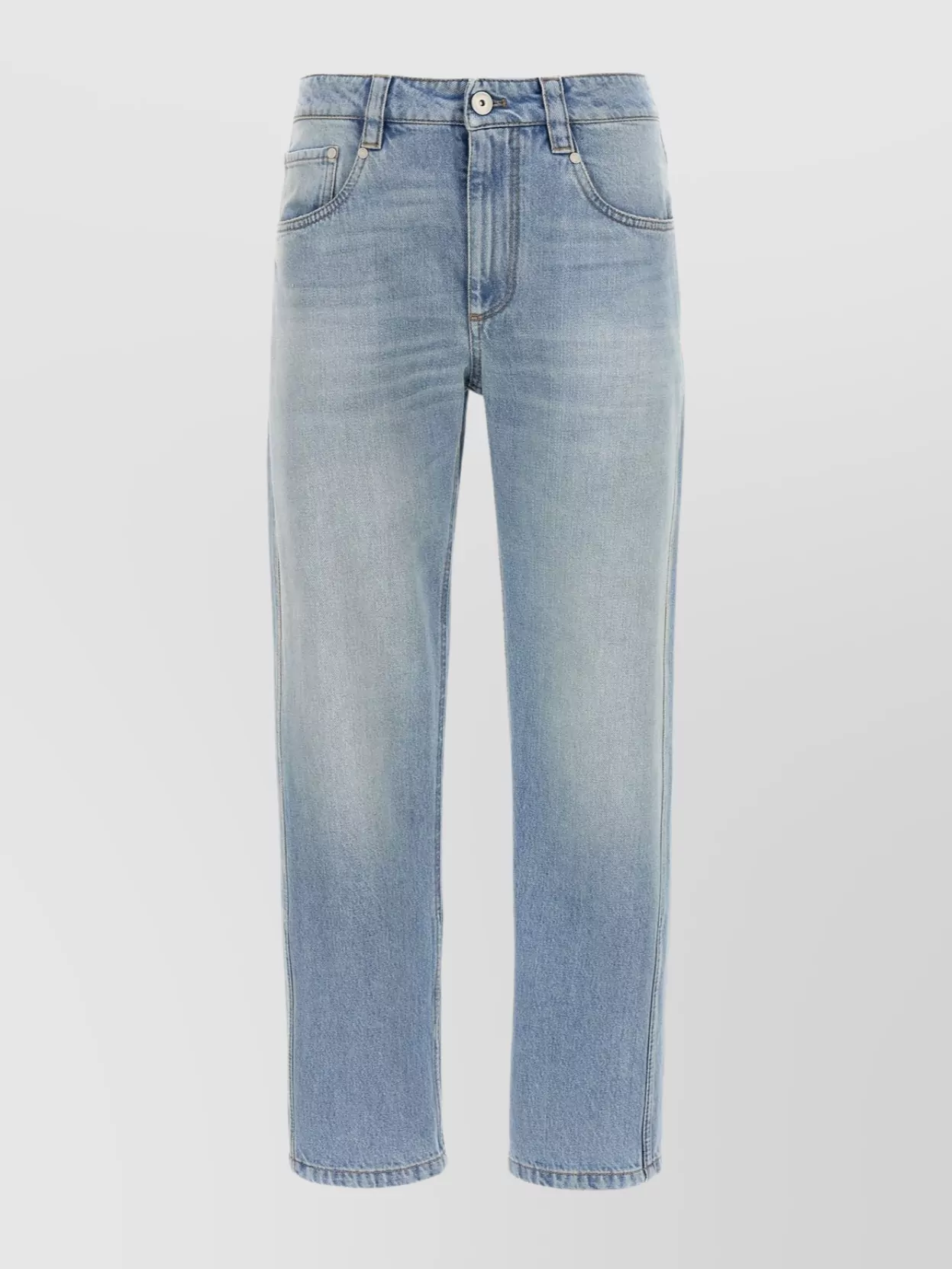 Brunello Cucinelli Straight Leg Jeans Light Blue In Blue