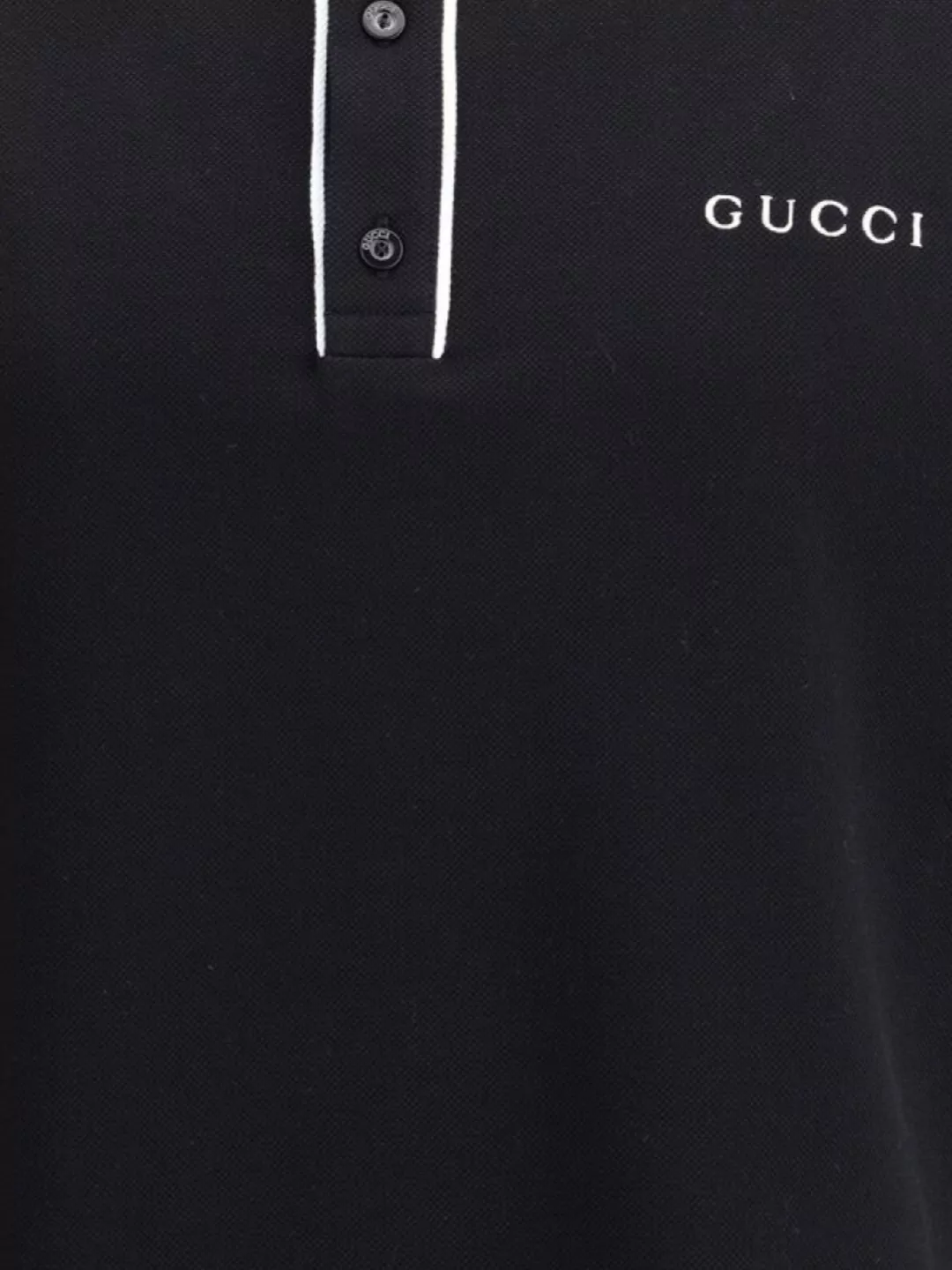 Gucci Collar With Contrasting Profile Polo Shirt