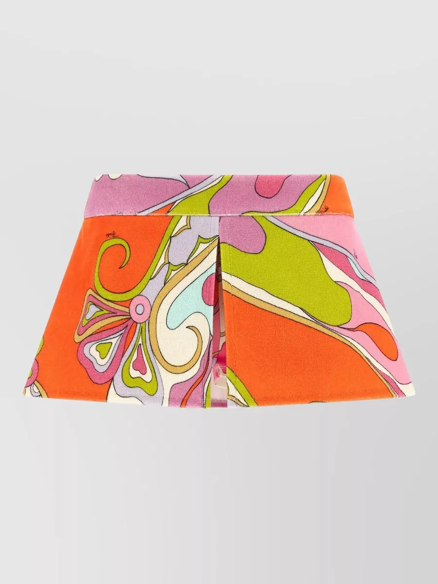 Pucci Printed Terry A-Line Skirt