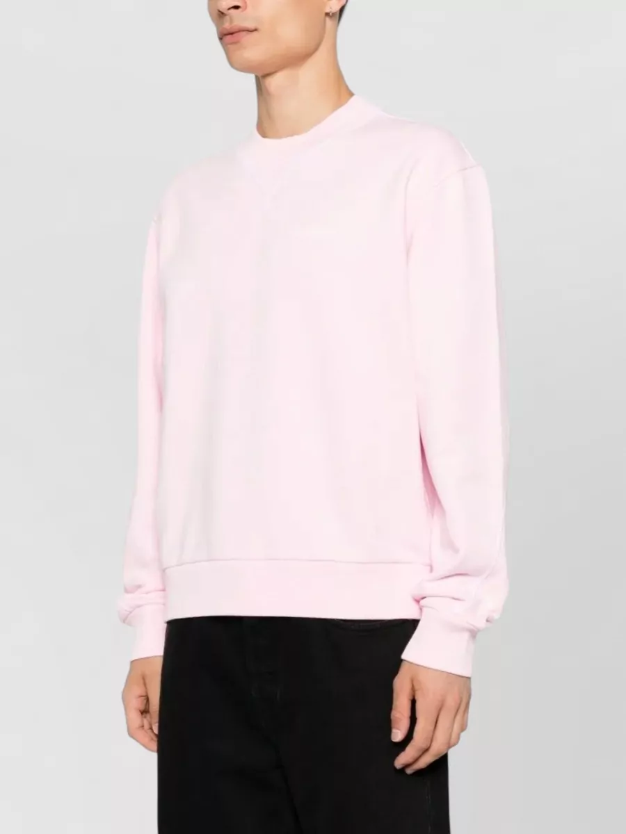 Givenchy Cotton Ribbed Crew Neck Sweatshirt