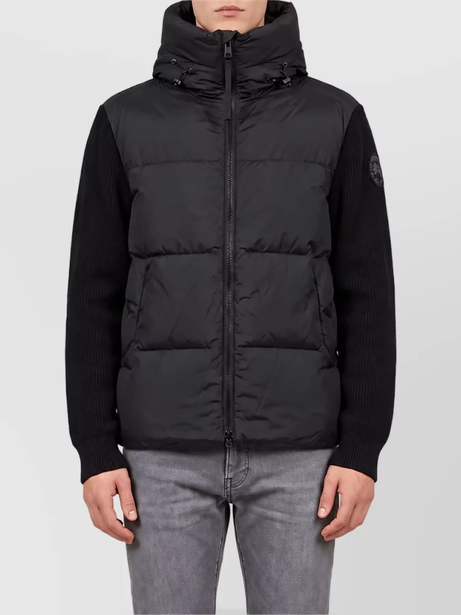 Canada Goose Wool Blend Hooded Quilted Jacket