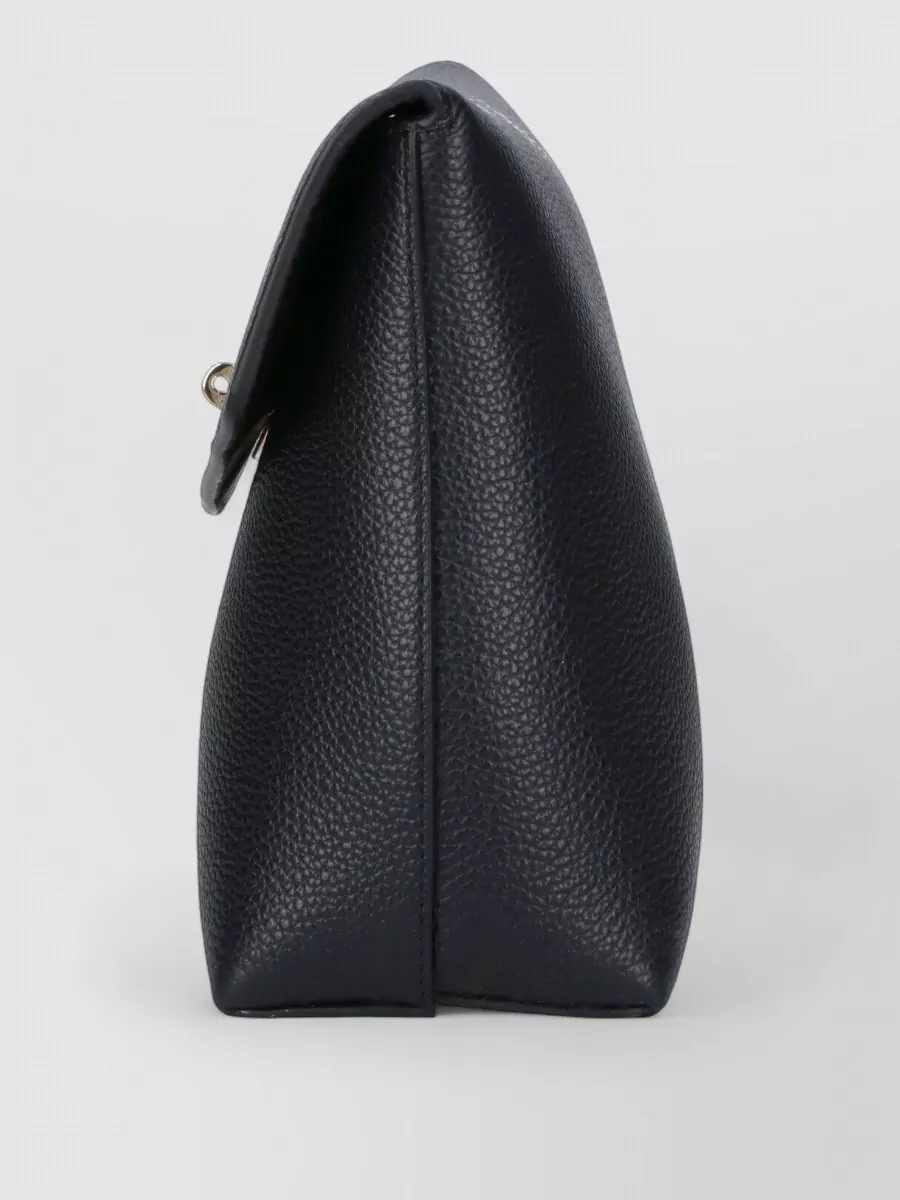 Mulberry Pebbled Clutch Bag Gold Tone Hardware