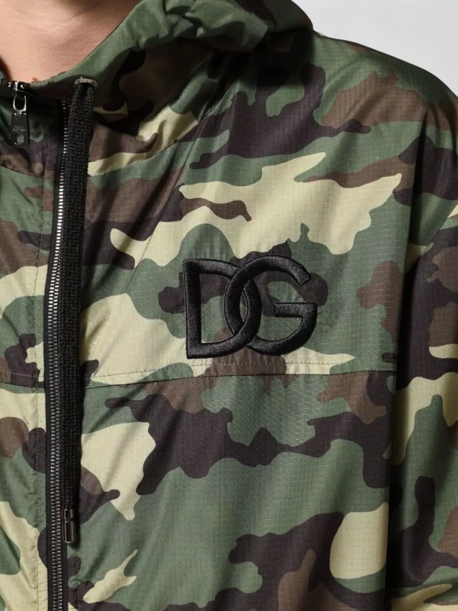 Dolce&Gabbana Camouflage Hooded Parka