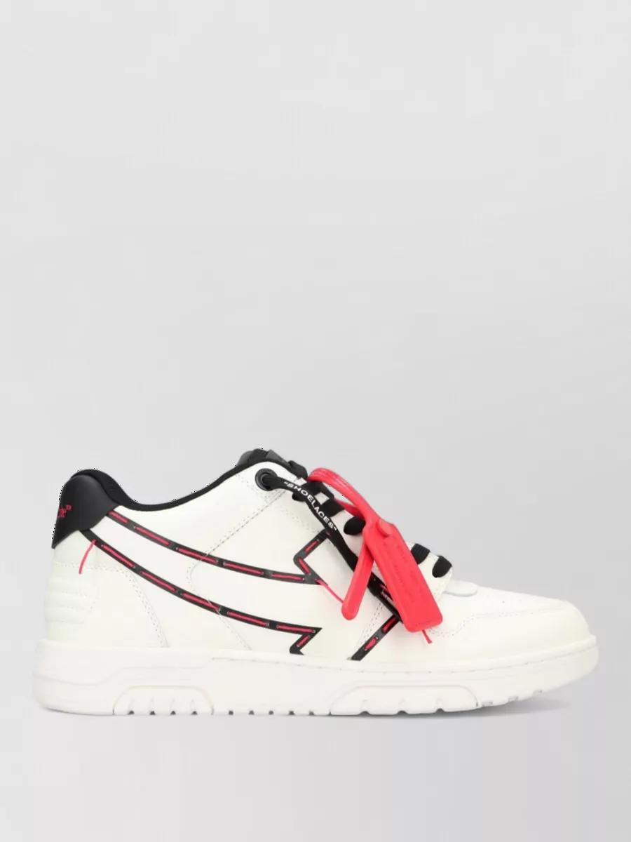 Off-White Leather Low-Top Sneakers