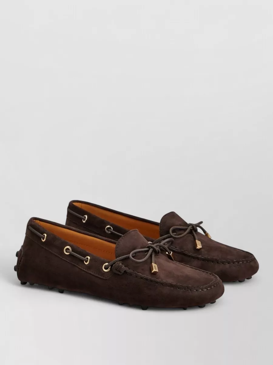 Tod's suede leather loafers