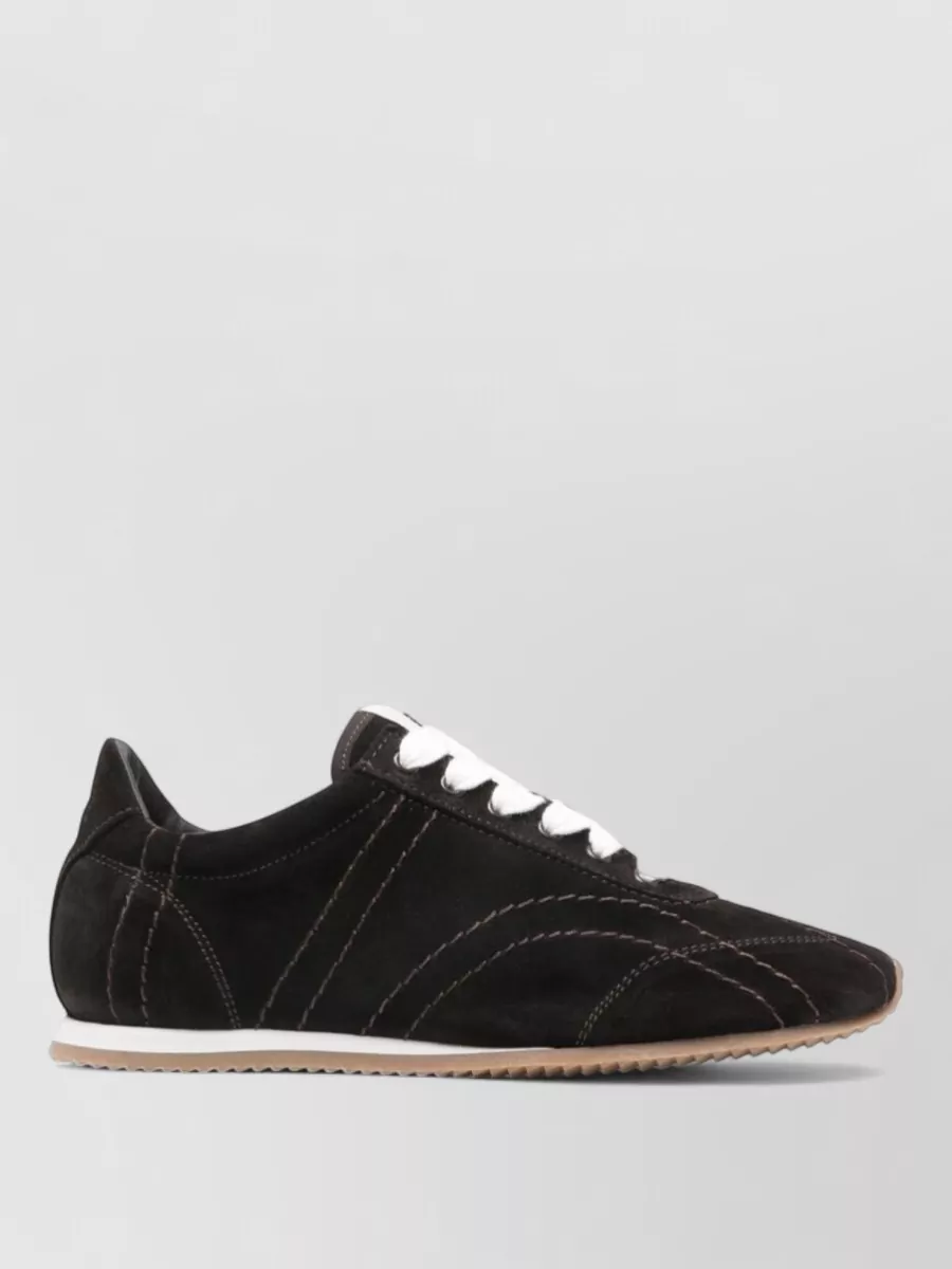 Totême Suede Low-Top Sneakers