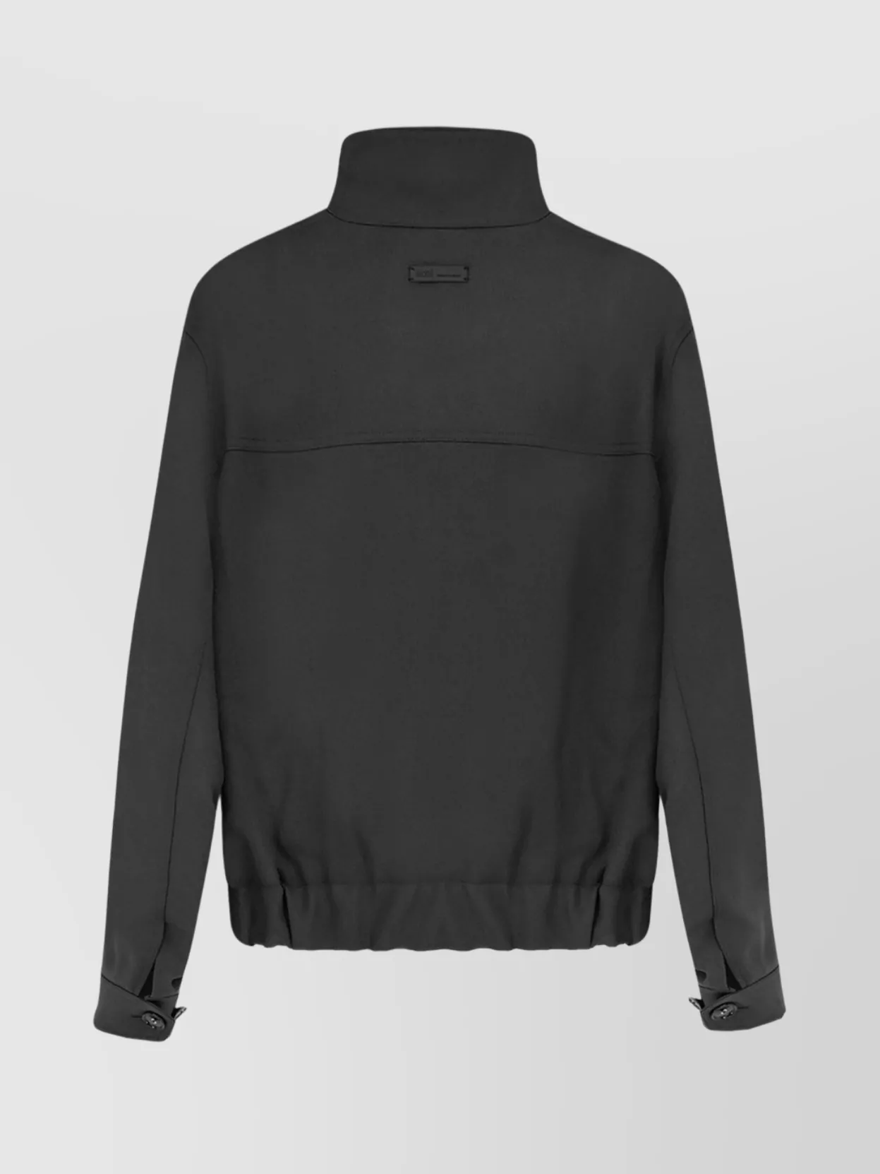 Ami Alexandre Mattiussi Wool Bomber Jacket Featuring High Collar In Black