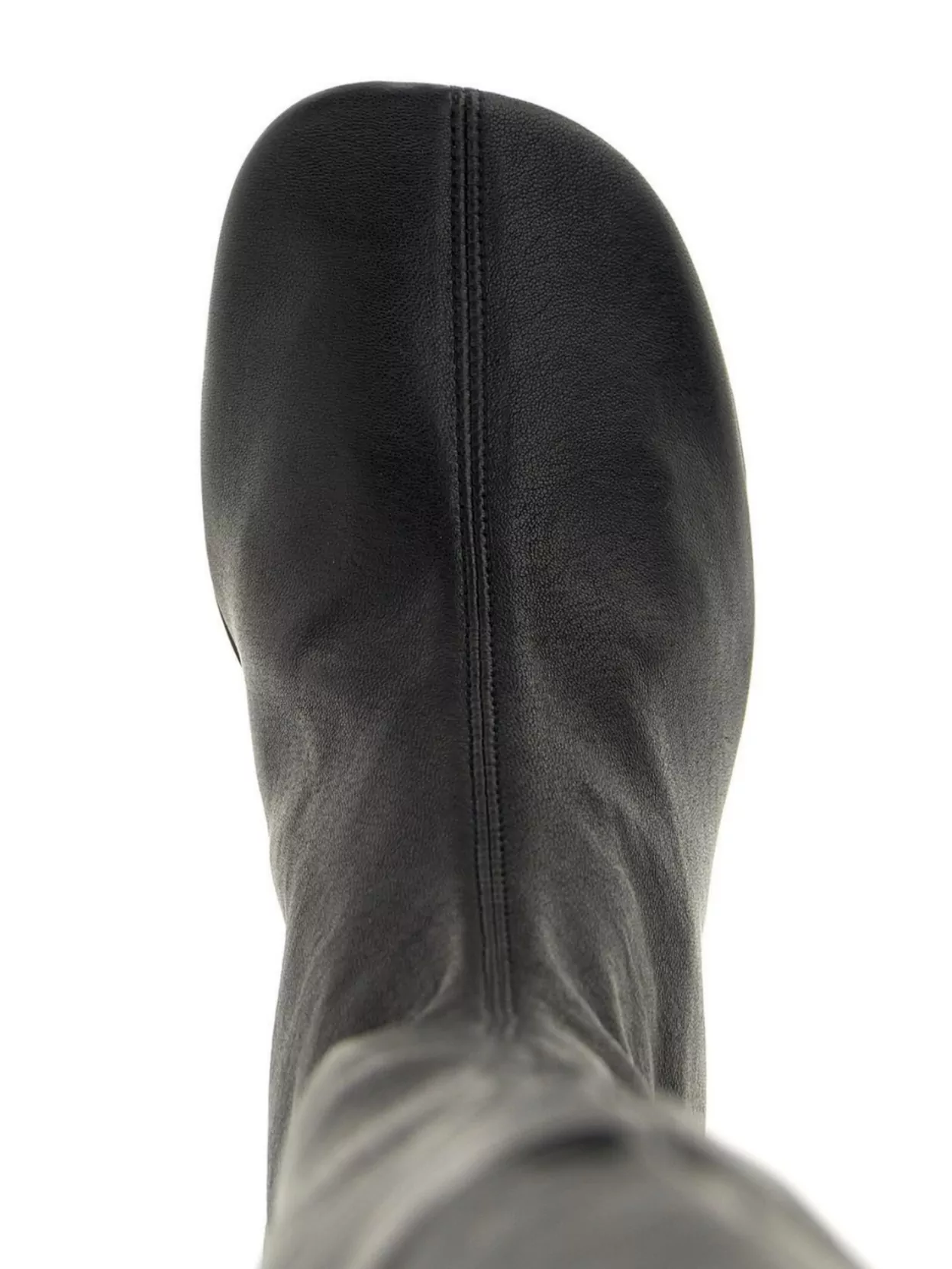 Jil Sander Knee-high Block Heel Nappa Leather Boots In Black