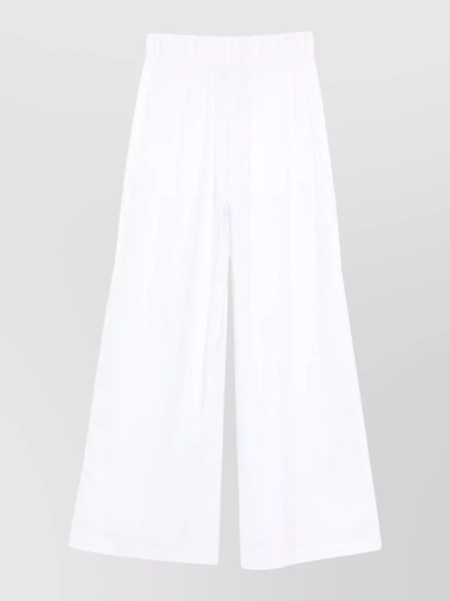 Semicouture cotton straight-leg trousers