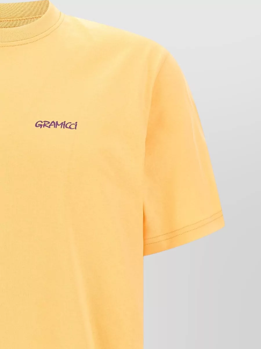 Gramicci Printed Cotton Crew Neck Short Sleeve T-Shirt
